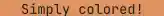 Dim yellow text color in terminal