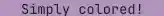Magenta text color in terminal