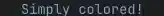 Blue text color in terminal