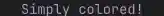 Magenta text color in terminal