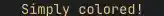 Yellow text color in terminal
