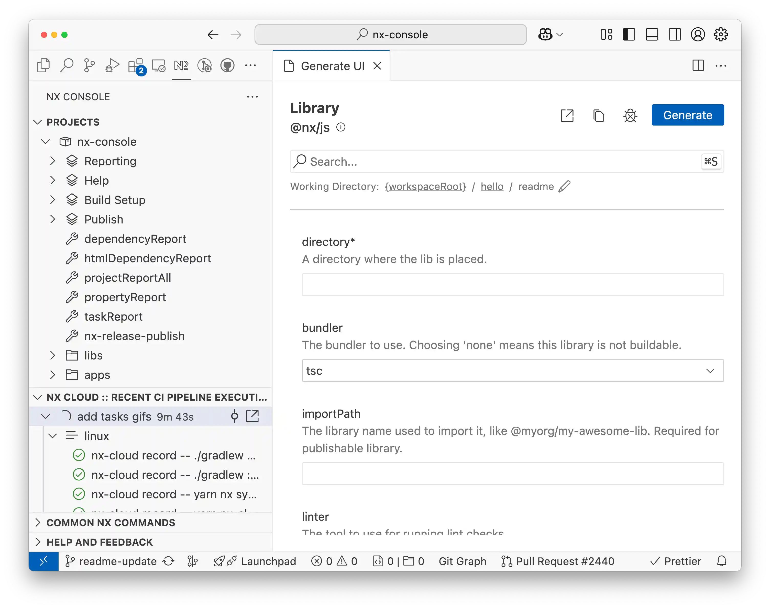 Nx Console - The UI for Nx & Lerna