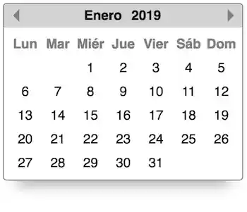Custom months screenshot