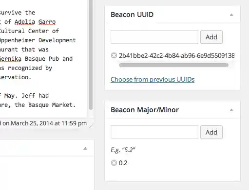 Screenshot of afformentioned sections