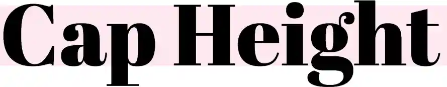 Cap Height Highlighting the cap height