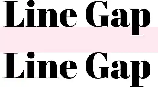 Line Gap Highlighting the line gap