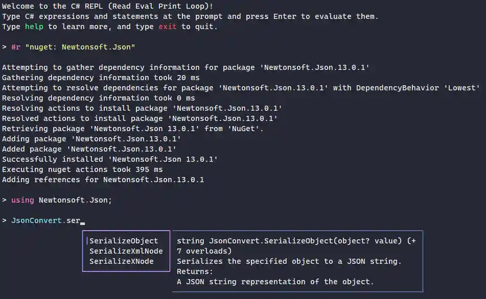 Installing nuget packages