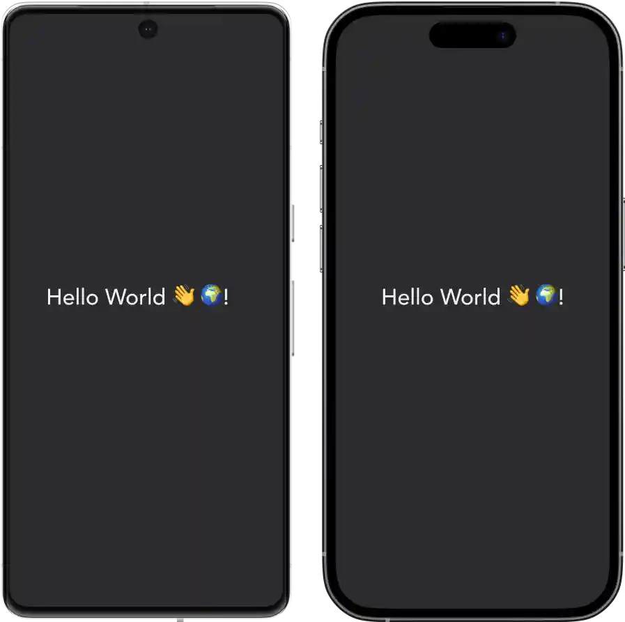 Android device and iOS device