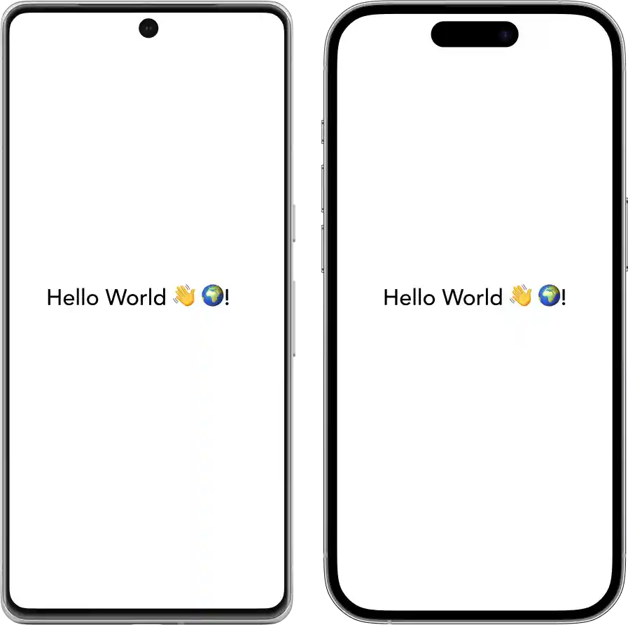 Android device and iOS device