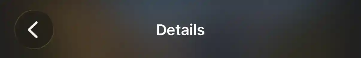 Header blur effect dark