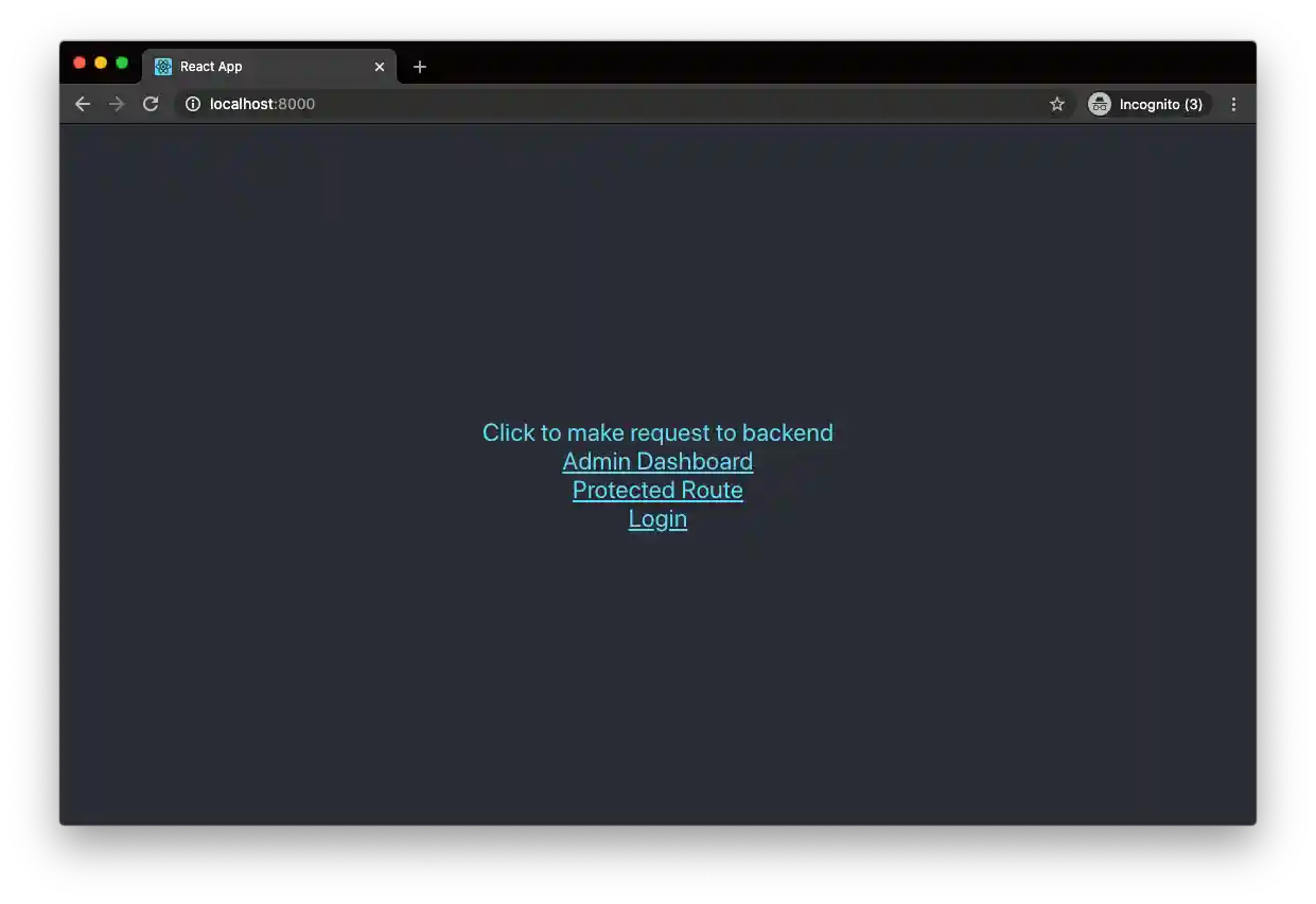 default create-react-app