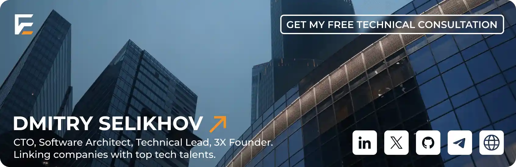 Dmitry Selikhov - CTO, Software Architect, Technical Lead - Professional Profile Banner