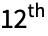 12^(th)