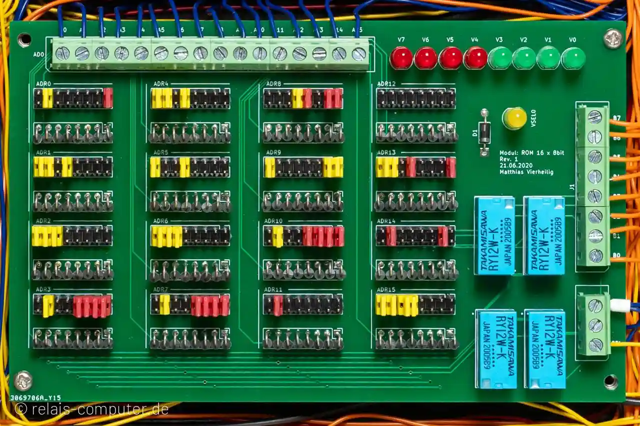 Nur Lesen Speichermodul (ROM) mit 16 Byte mittels Steckbrücken (Jumper)