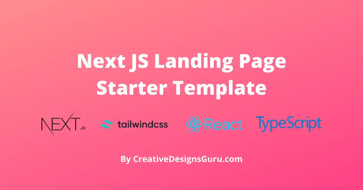 Next-JS-Landing-Page-Starter-Template