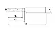 Picture of a typical end mill