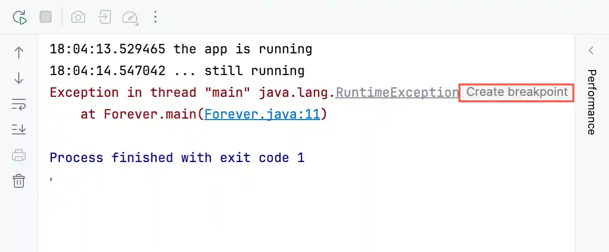 Create breakpoint inlay near a stack trace in the console Create breakpoint inlay near a stack trace in the console