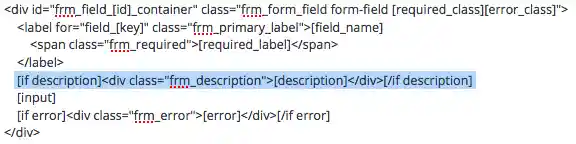 Customize HTML Move Description