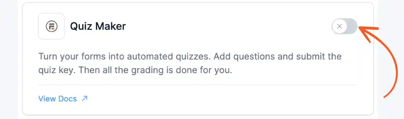 Install the Quiz Maker add-on