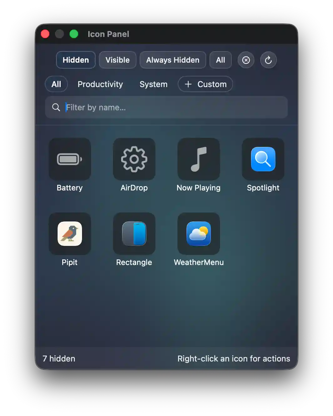 Icon Panel