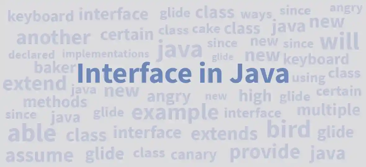 interface in java