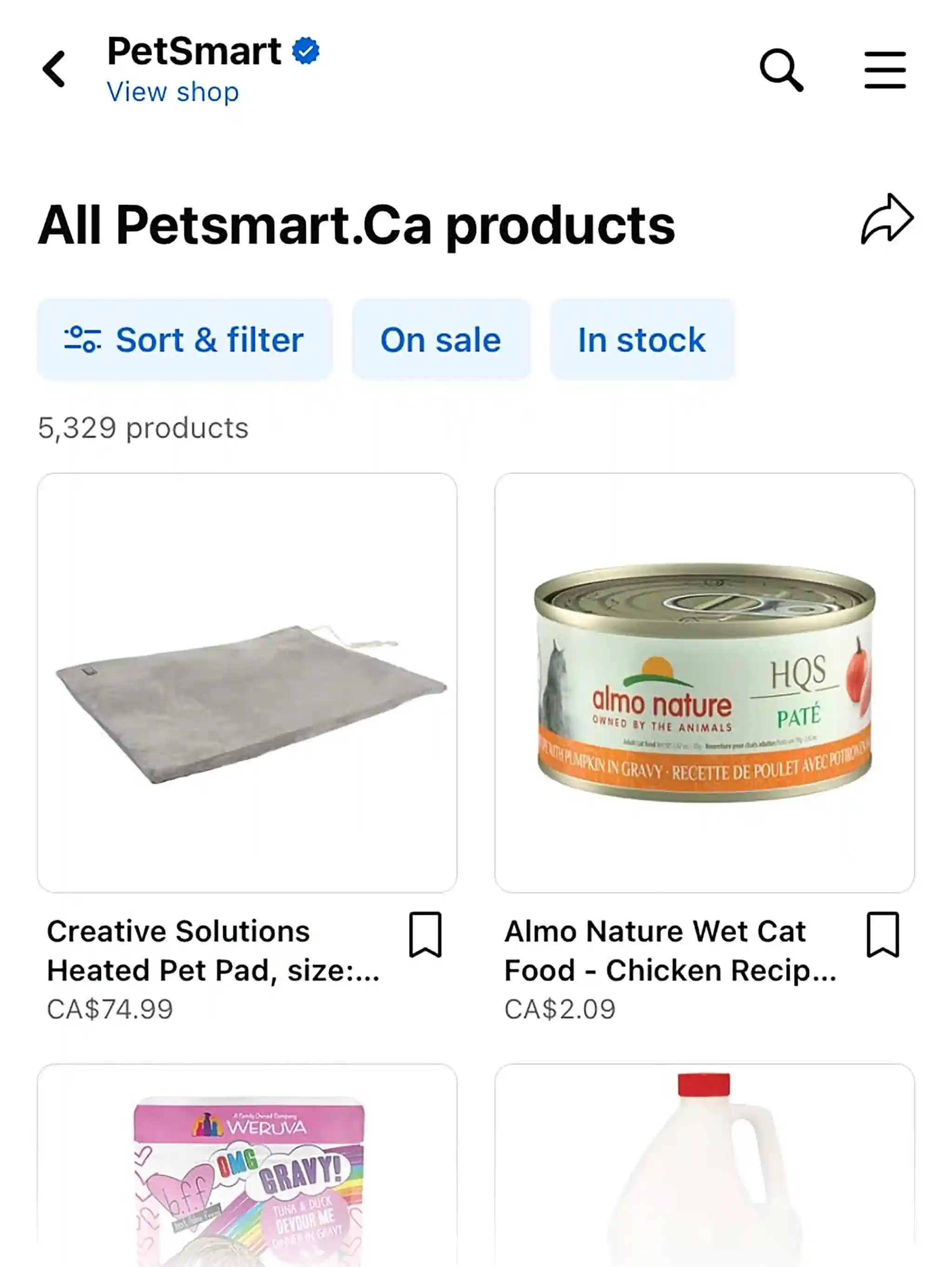 Facebook Store Petsmart