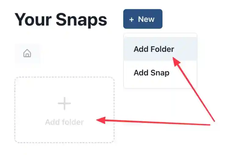 How to add a new folder