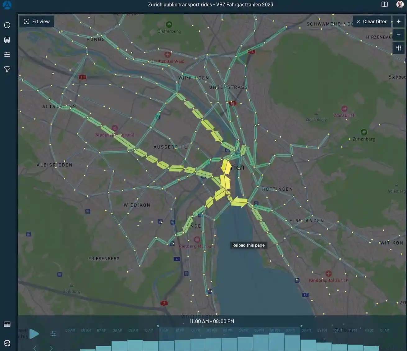 Flowmap City: Mobility data visualization