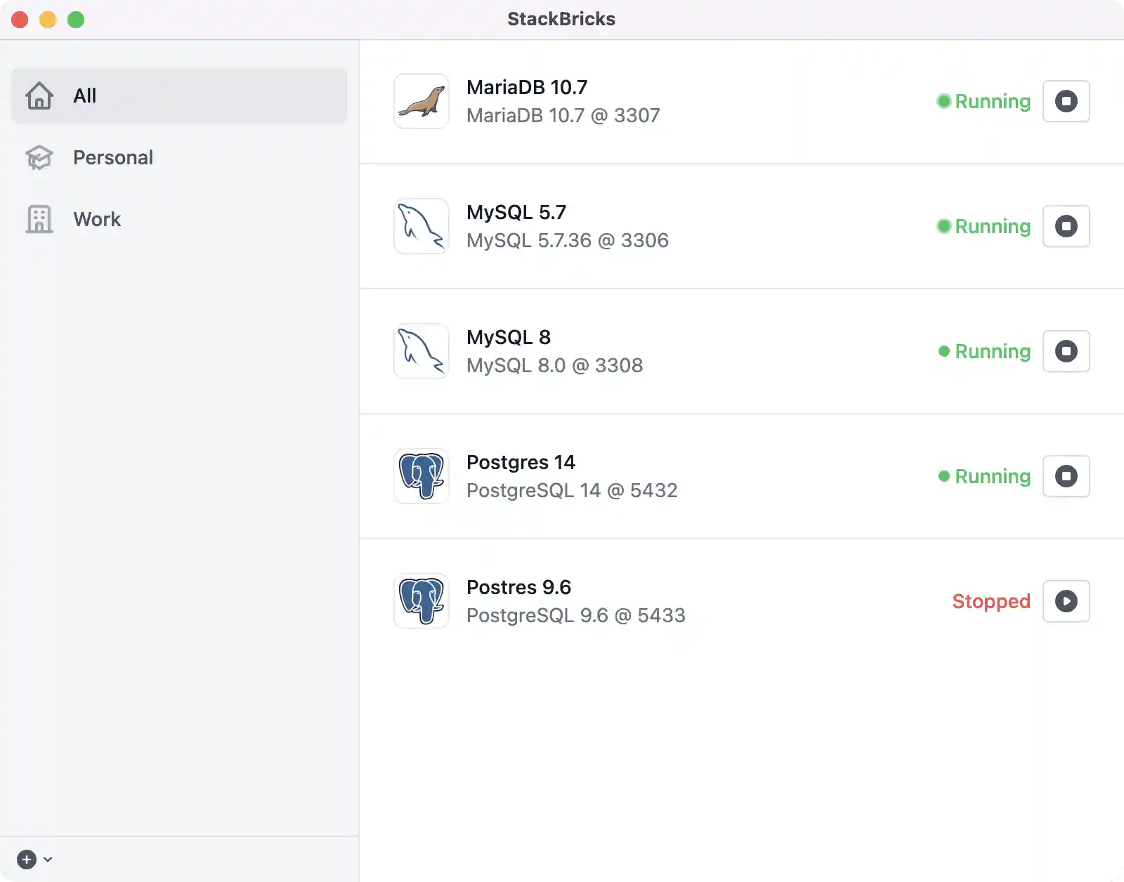 Stackbackricks application screenshot