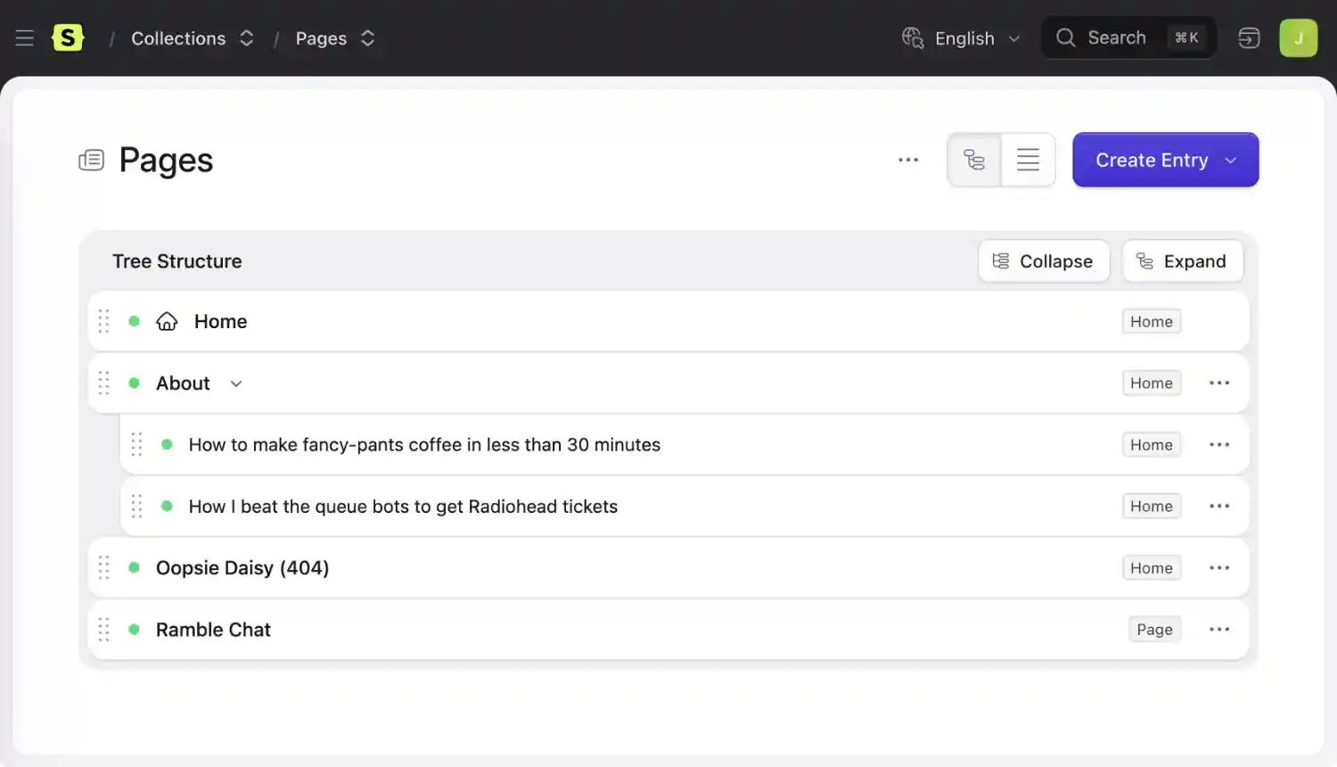 An orderable collection