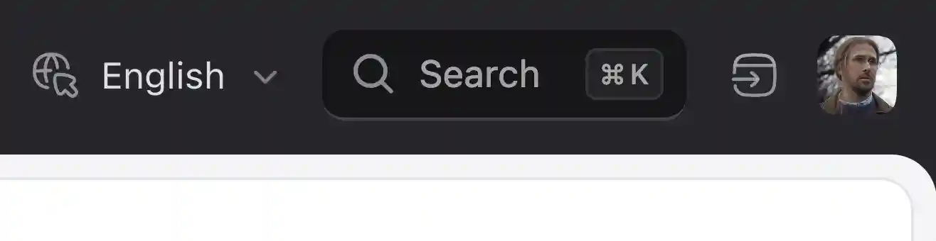 A user's avatar in the control panel global header