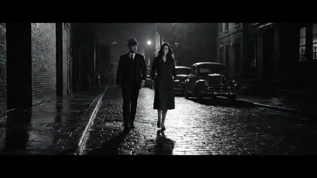 Film noir style is absolutely beautiful.