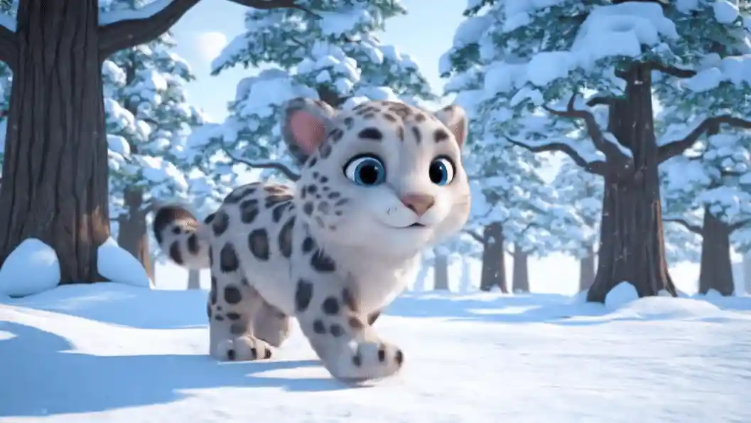 Snow leopard is lethargic.