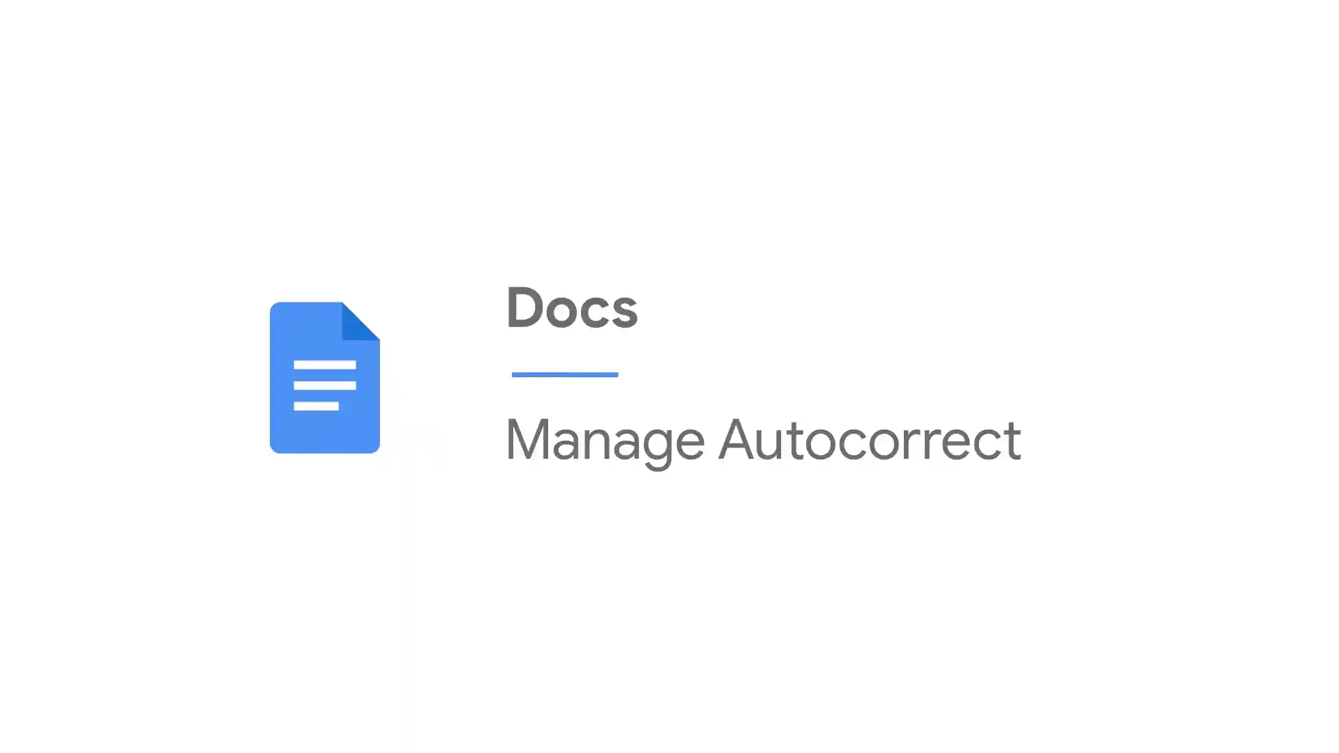 An animation that shows the user how to disable Docs' autocorrect