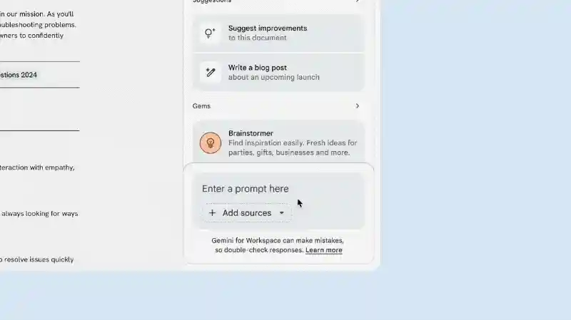 Use your files as a source for Gemini’s responses