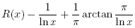 An approximation to \π(x) by R(x)