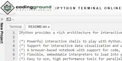 Tutorials Point Python Interpreter