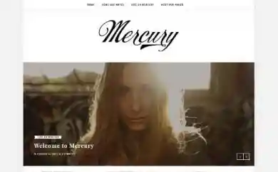 mercury free personal blog theme by themeit.com