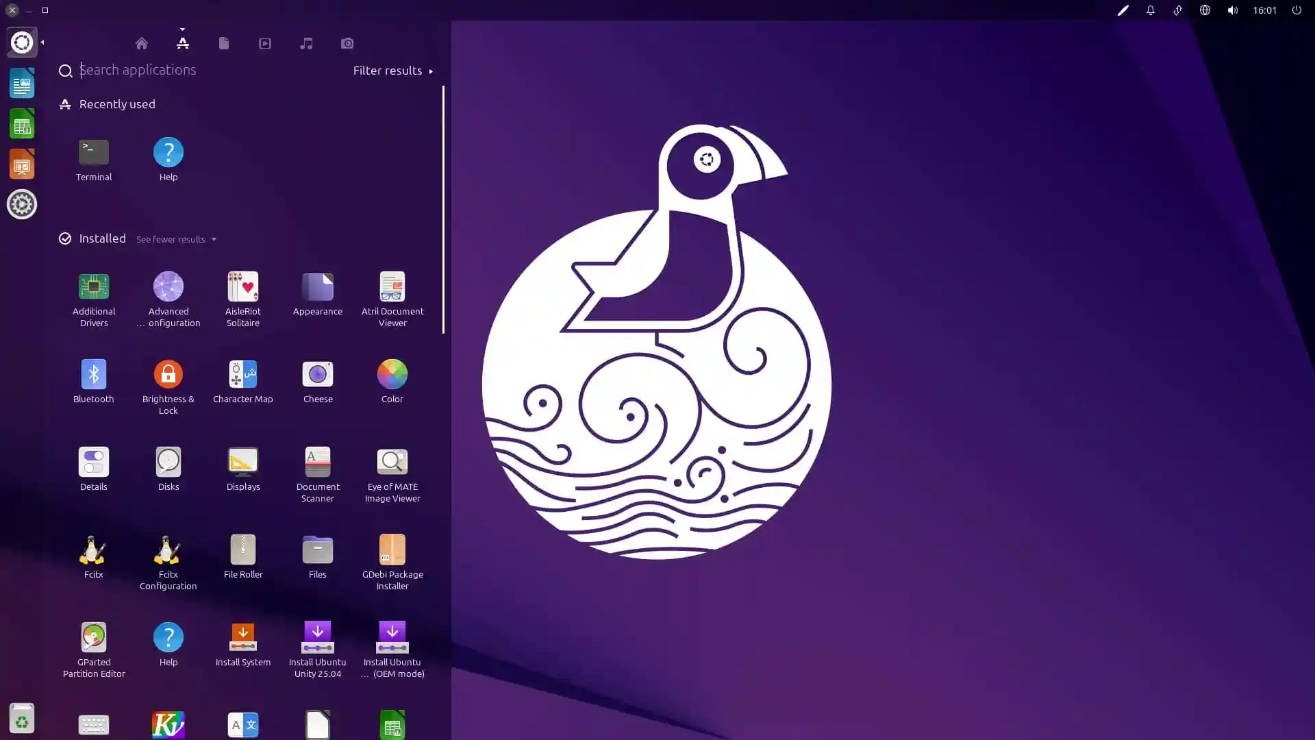 Ubuntu Unity 25.04 screenshot