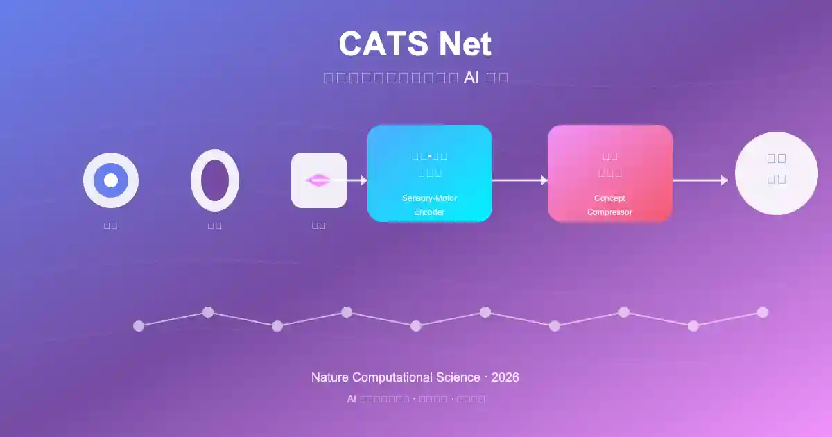 一分钟读论文：《CATS Net：当 AI 开始像人类一样理解概念，从感官体验到抽象思维的突破！》