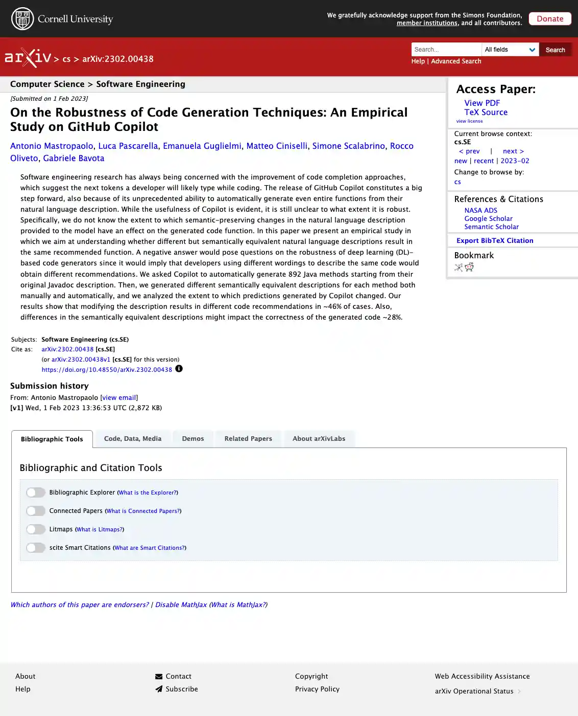 一分钟读论文：《GitHub Copilot 的代码生成稳健吗？》