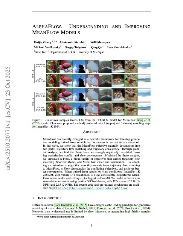 AlphaFlow: Understanding and Improving MeanFlow Models