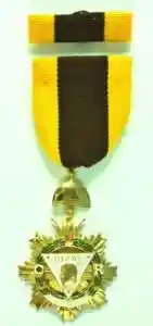 Regalia of a KR is a ribbon of the Order