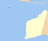 Location of the coast of Western Australia