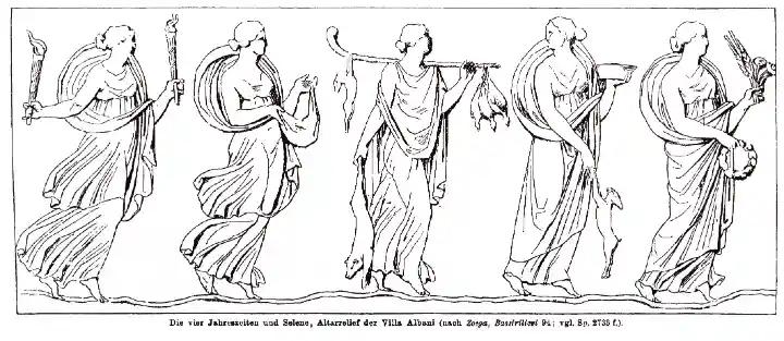 Selene and the Horae, by Wilhelm Heinrich Roscher.