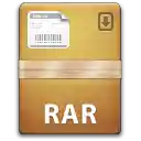 RAR archive file type icon used by application The Unarchiver