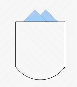 Patch pocket with pocket square