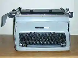 A typewriter