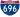 Straßenschild der I-696