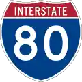 Interstate 80 marker